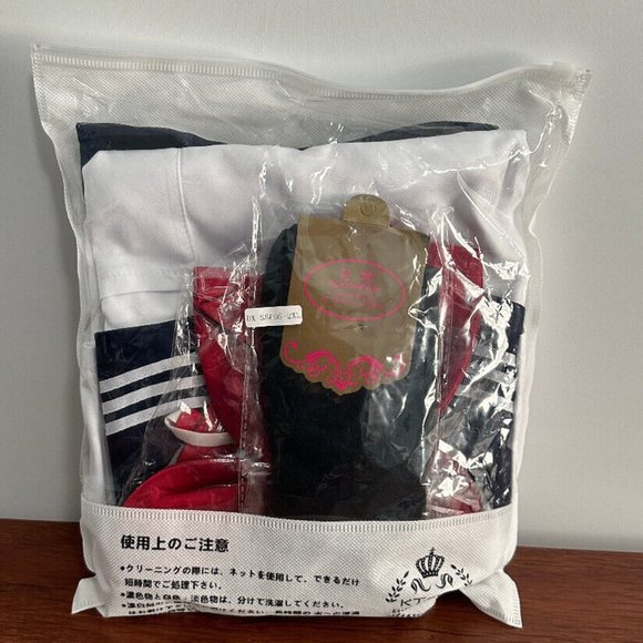Elibelle Japanese Sailor School Uniform Cosplay Dress with Socks Set Sz‎ 2XL - Picture 4 of 16
